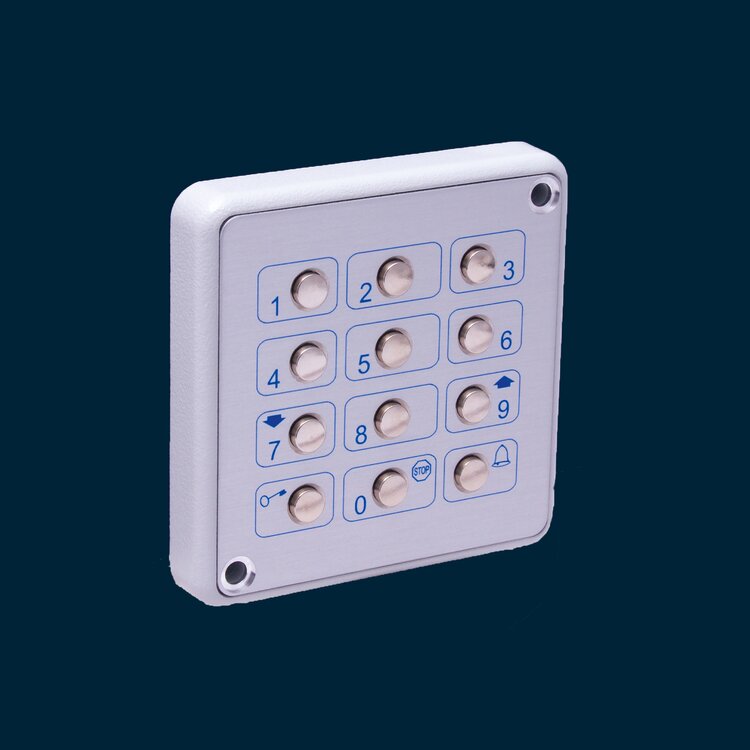 Keypad for code switch, vandalism protected   
