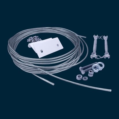 Stabilization rope for barrier boom    