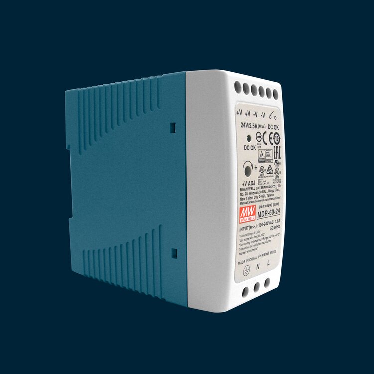 Top hat rail power supply