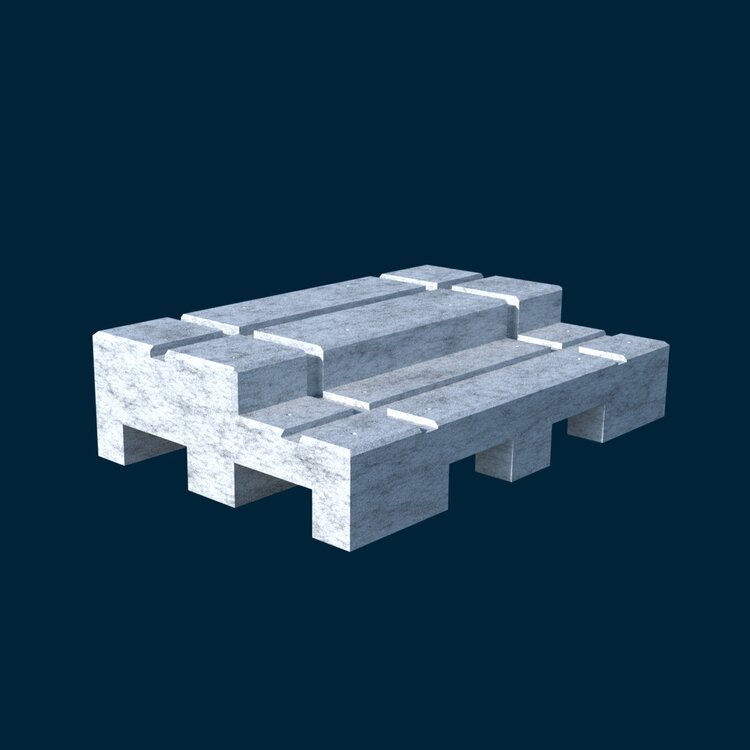 Mobiles Betonfundament