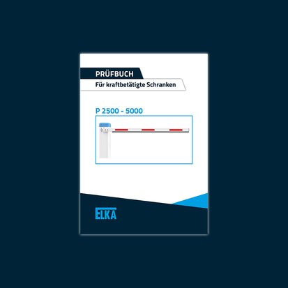 Inspection book for barrier installation, series PARKING  