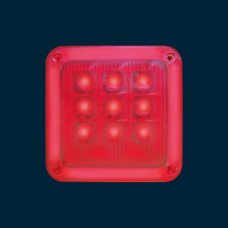 LED signal light, red