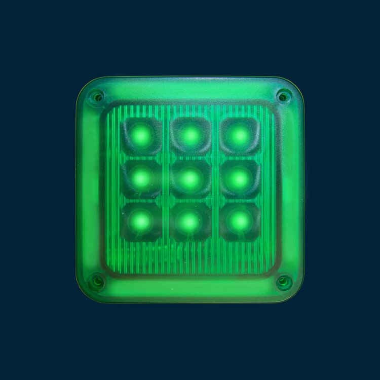 LED signal light, green