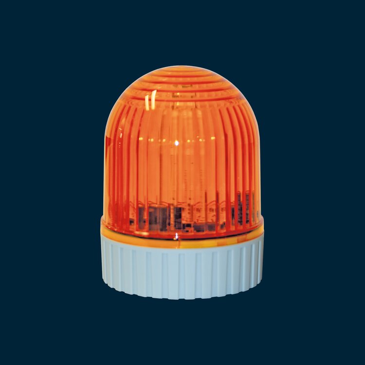 Blinkleuchte LED gelb, 230V oder 24V
