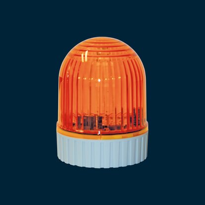 Flashing light, LED yellow, 230V oder 24V