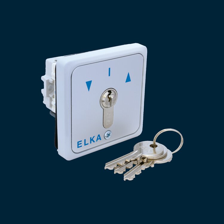 Key-switch STTR, flusch mount one impulse and one lock.   