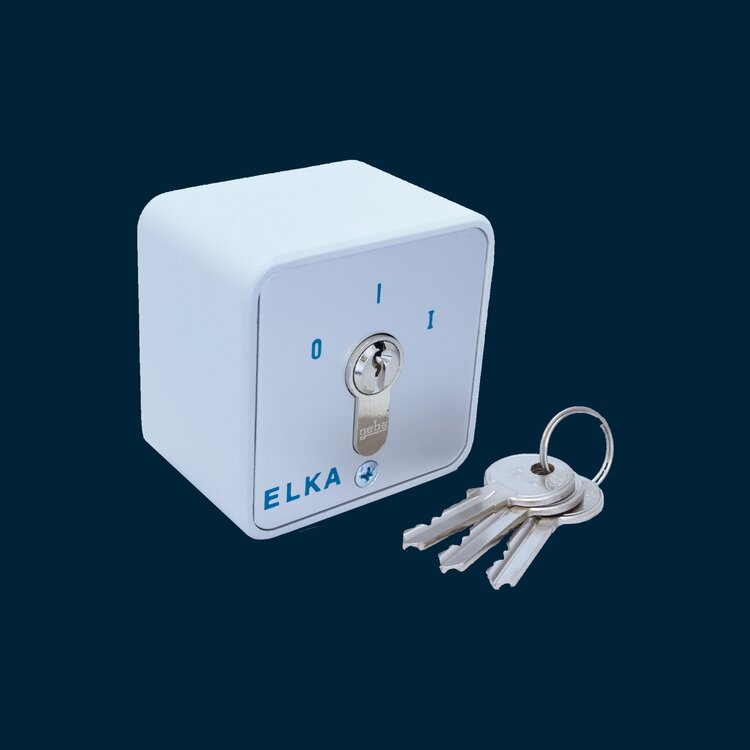 Key switch STR, surface mount, lockable to one side   