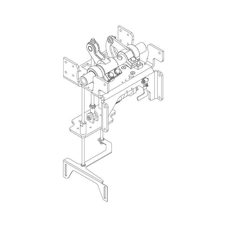 Barrier head series P complete, without boom connector   
