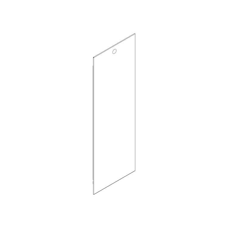 Access panel, series P and T, prepared for a lock K7000   