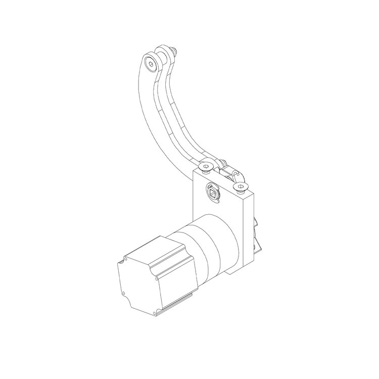 Motor/Gearbox P with plate a. shaft, until week 41-2020   