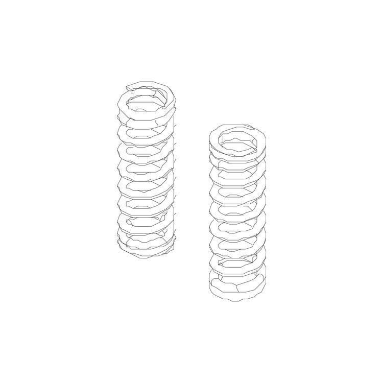 Pressure spring for hood release P+T, spare part  - 1 set
