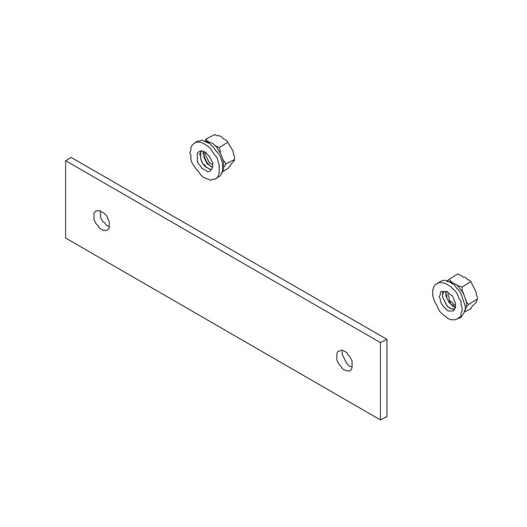 Boom reinforcement for S 6000-8000, including screws