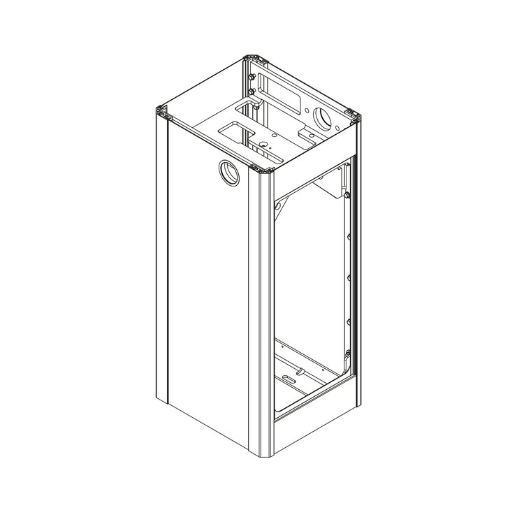 Housing bottom part series S, RAL 9010
