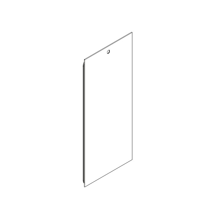 Access panel series S, prepared to insert lock, RAL 9010