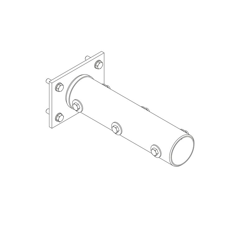 Boom holder for round boom