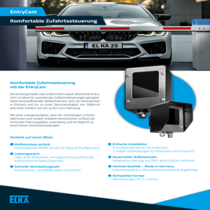 EntryCam Datenblatt