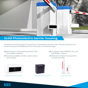 Photoelectric barrier housing Product sheet