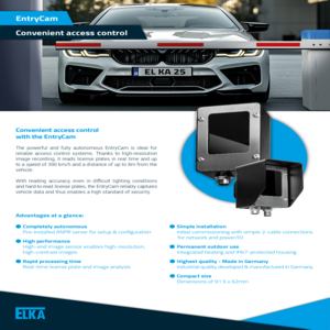 EntryCam Datasheet